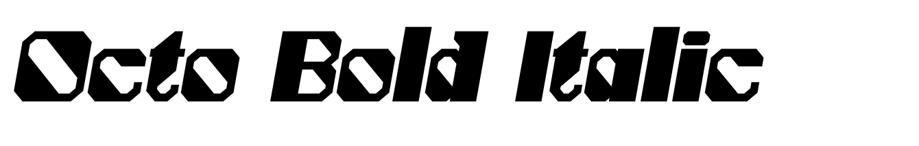 Octo Bold Italic
